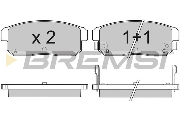 Brake Pad Set, disc brake (BP3171)