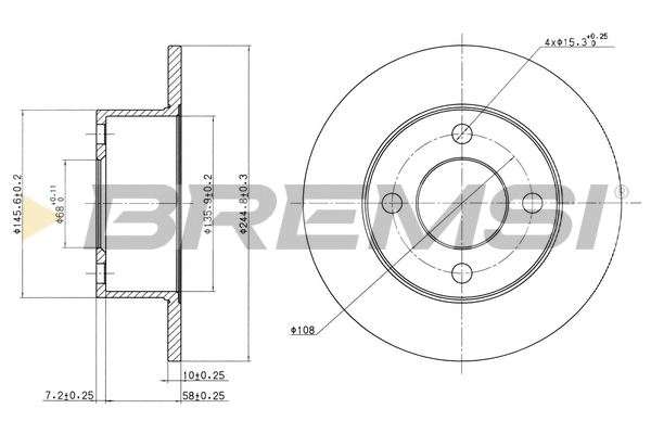 Brake Disc (CD6625S)