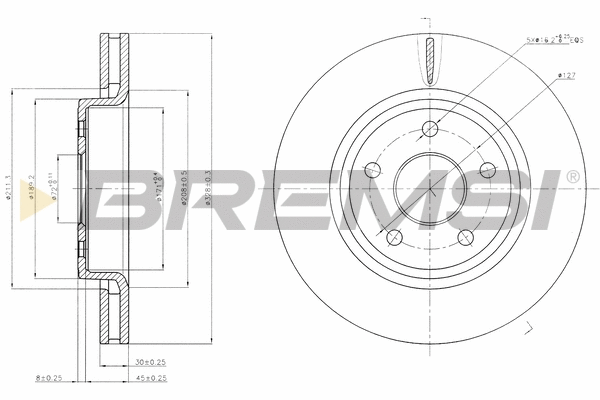 Brake Disc (CD7593V)