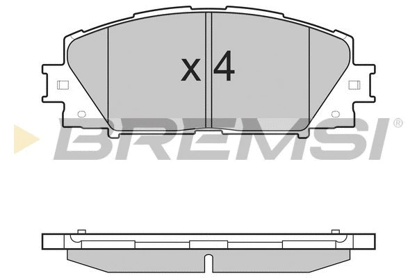 Brake Pad Set, disc brake (BP3498)