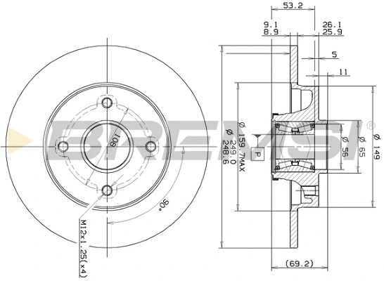Brake Disc (CD7560S)