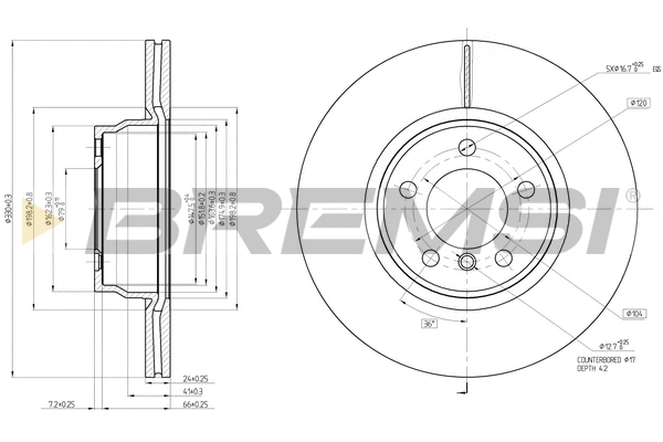 Brake Disc (CD8315V)