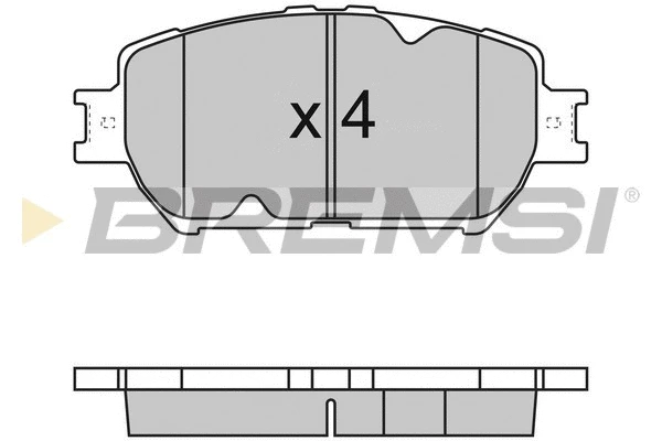 Brake Pad Set, disc brake (BP3126)