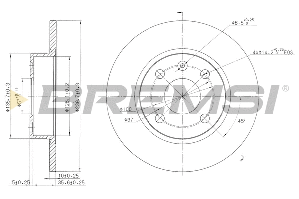 Brake Disc (CD7283S)