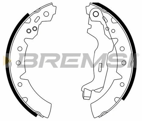 Brake Shoe Set (GF0952)