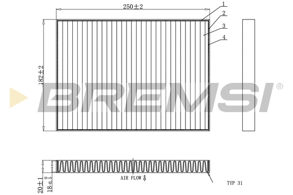 Filter, cabin air (FC0936C)