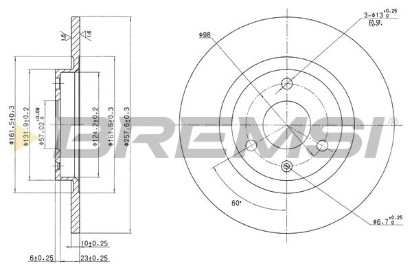 Brake Disc (CD6229S)
