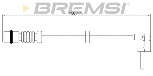 Warning Contact, brake pad wear (WI0595)