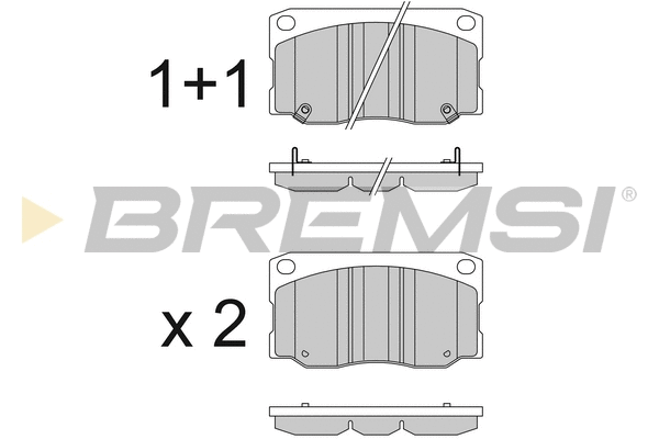 Brake Pad Set, disc brake (BP3822)