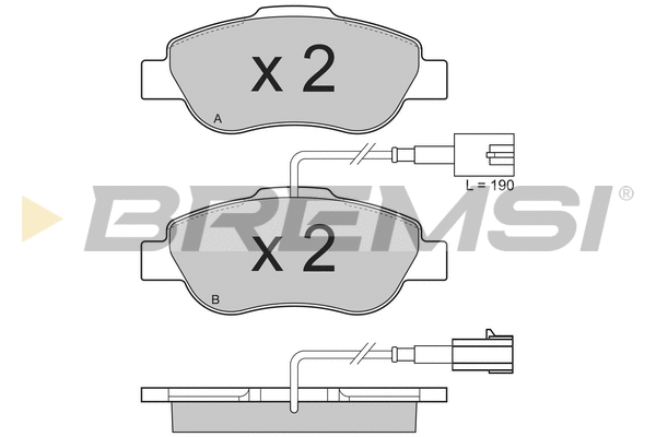 Brake Pad Set, disc brake (BP3325)
