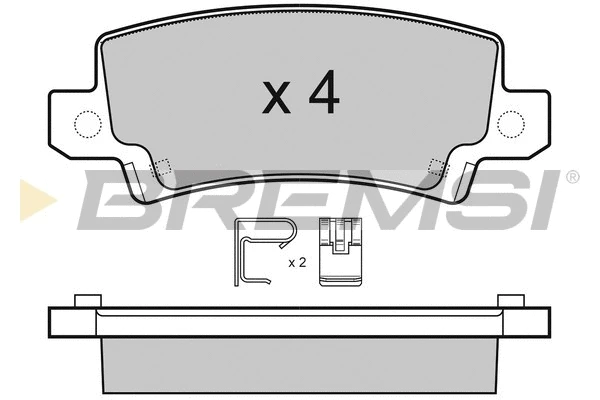 Brake Pad Set, disc brake (BP3070)