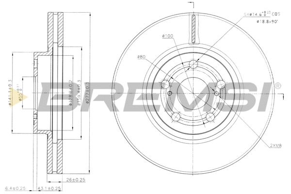 Brake Disc (CD7508V)