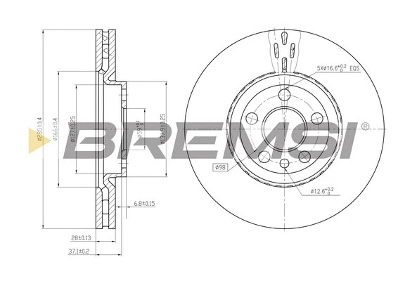 Brake Disc (CD7165V)