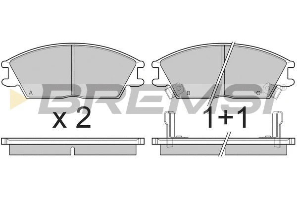 Brake Pad Set, disc brake (BP2293)