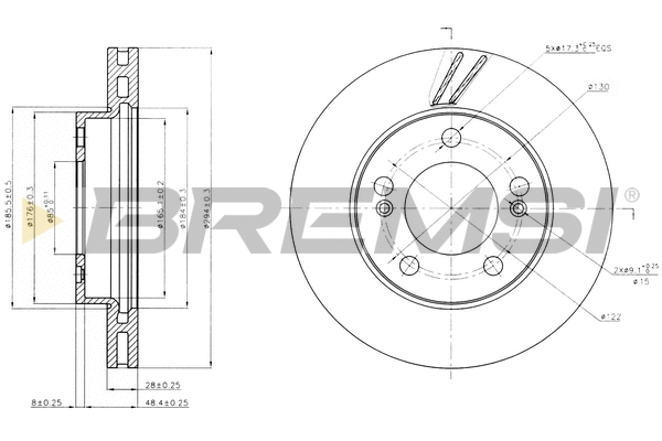 Brake Disc (CD7627V)