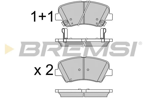 Brake Pad Set, disc brake (BP3529)
