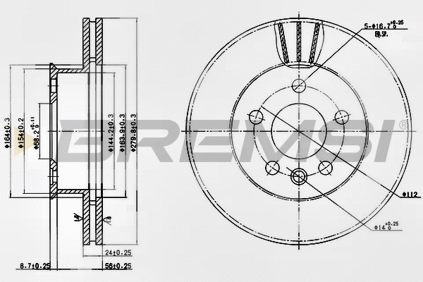 Brake Disc (CD6427V)