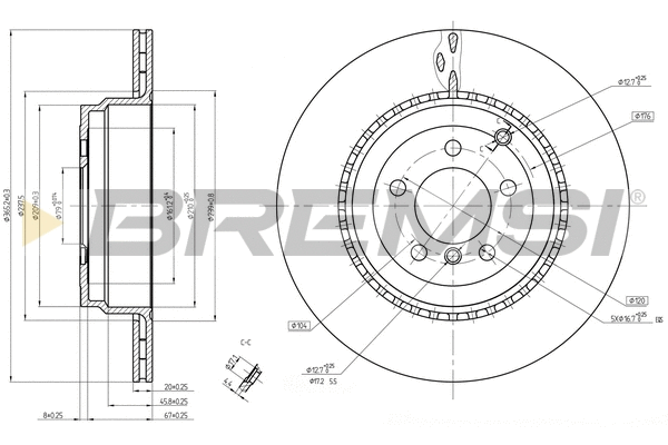 Brake Disc (CD8085V)