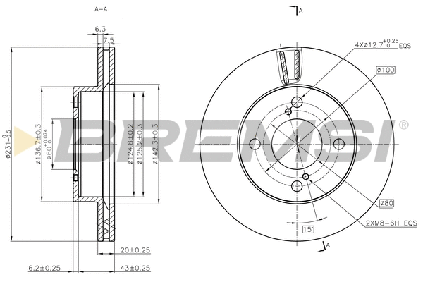 Brake Disc (CD8689V)