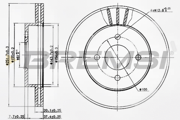 Brake Disc (CD7885V)