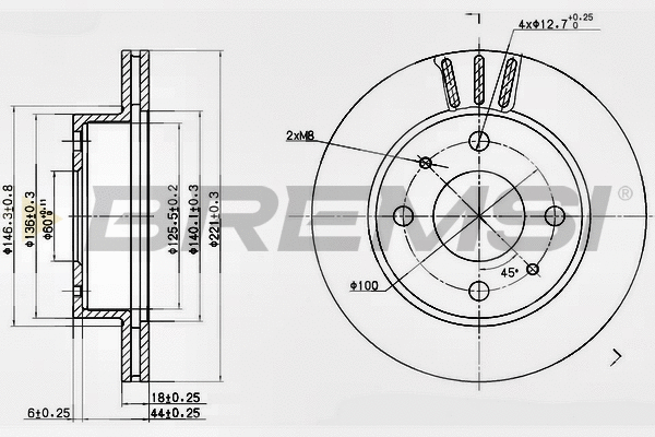 Brake Disc (CD7858V)