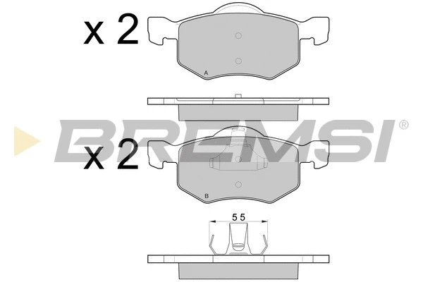 Brake Pad Set, disc brake (BP3058)