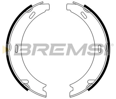 Brake Shoe Set, parking brake (GF0302)