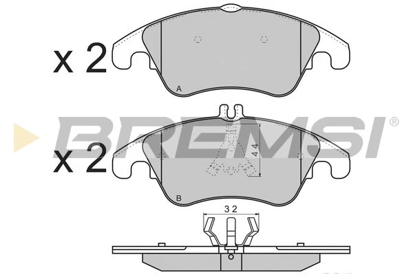 Brake Pad Set, disc brake (BP3317)