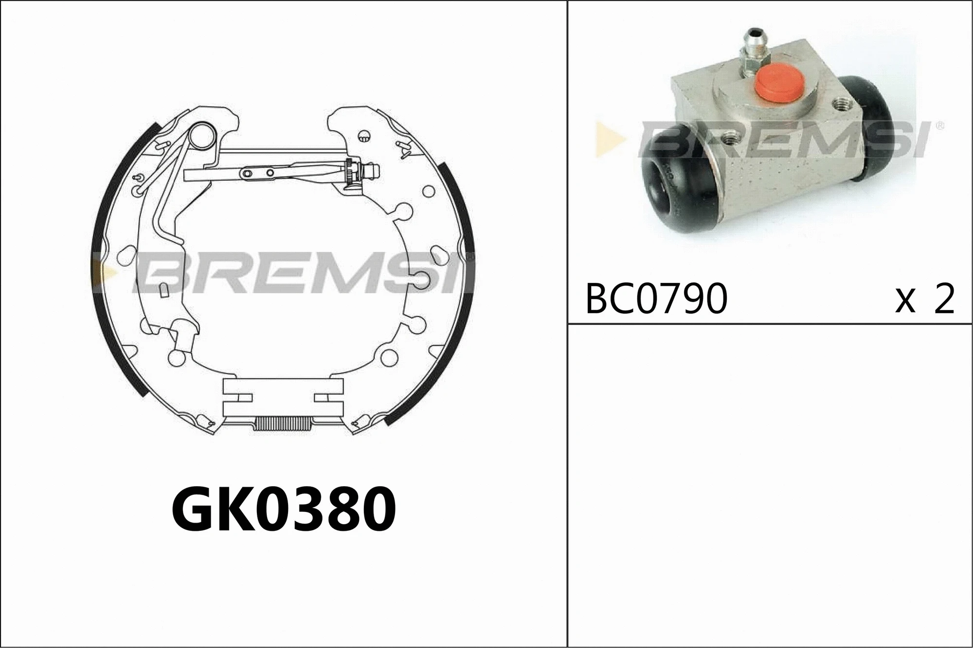 Brake Shoe Set (GK0380)