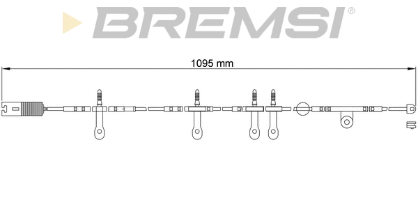 Warning Contact, brake pad wear (WI0607)