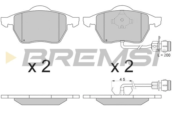 Brake Pad Set, disc brake (BP2733)
