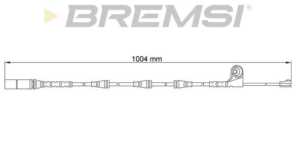 Warning Contact, brake pad wear (WI0696)