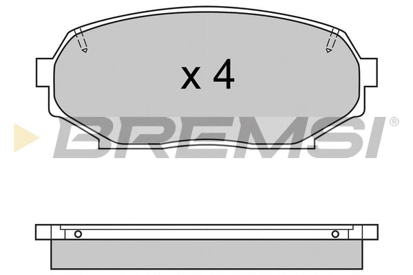 Brake Pad Set, disc brake (BP2571)