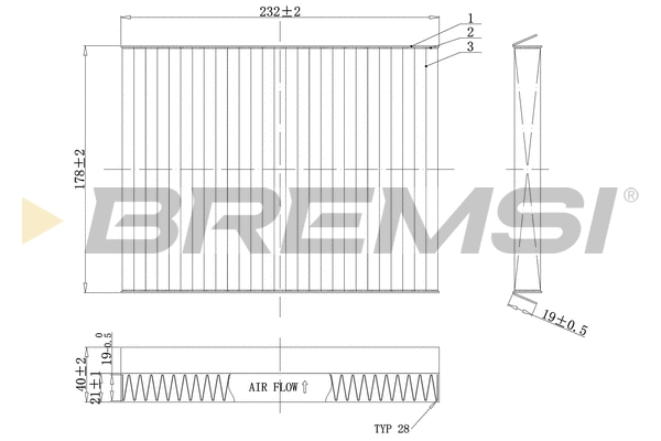 Filter, cabin air (FC0091C)