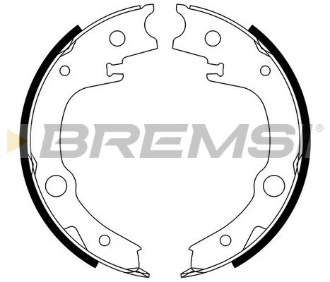 Brake Shoe Set, parking brake (GF0966)