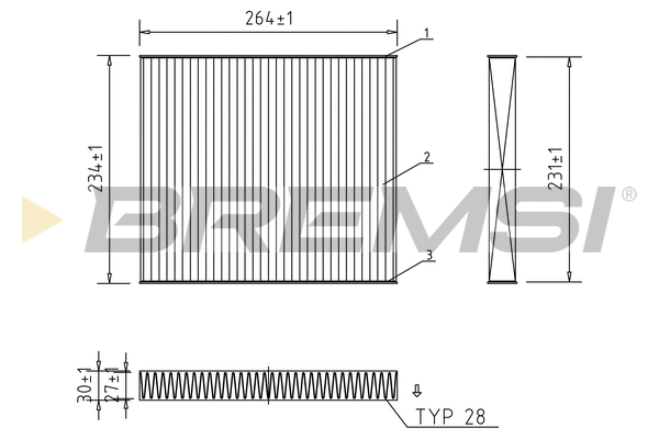 Filter, cabin air (FC0107C)