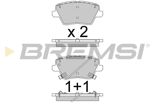 Brake Pad Set, disc brake (BP3799)