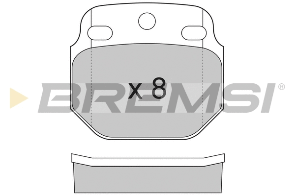 Brake Pad Set, disc brake (BP7244)