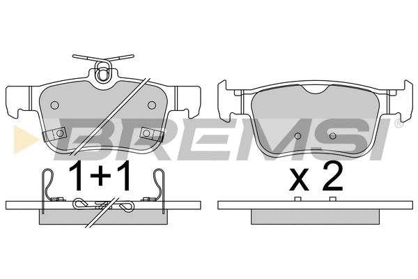 Brake Pad Set, disc brake (BP3806)