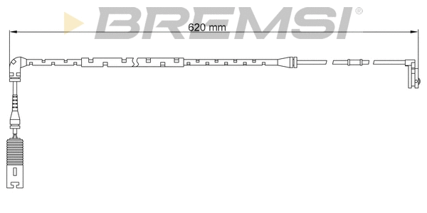 Warning Contact, brake pad wear (WI0652)