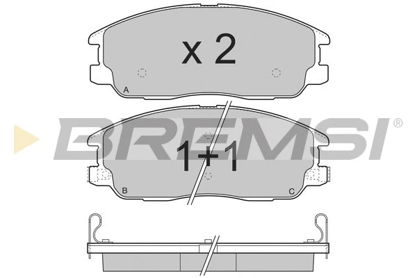 Brake Pad Set, disc brake (BP3268)