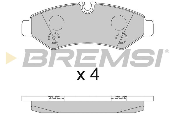 Brake Pad Set, disc brake (BP3848)