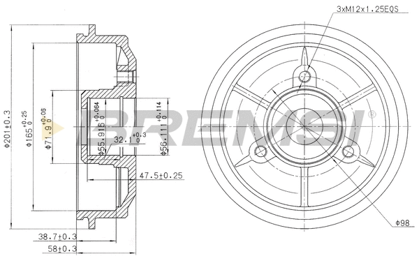 Brake Drum (CR5024)