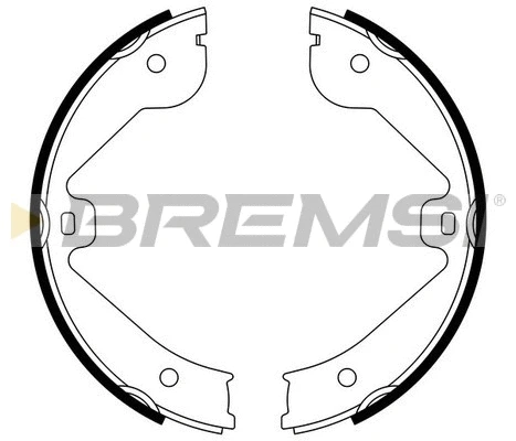 Brake Shoe Set, parking brake (GF0314)
