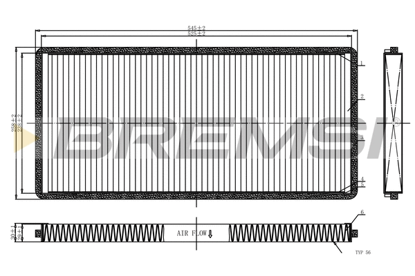 Filter, cabin air (FC1326C)