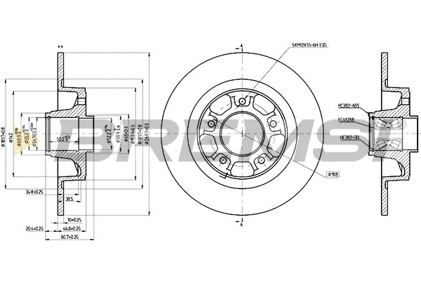 Brake Disc (CD8265S)