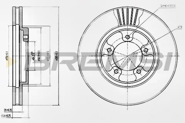 Brake Disc (CD7039V)