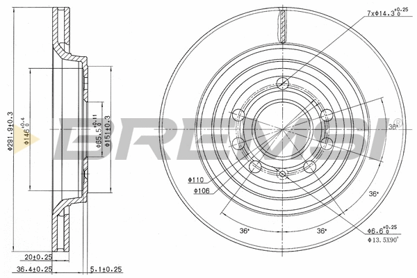 Brake Disc (CD7289V)