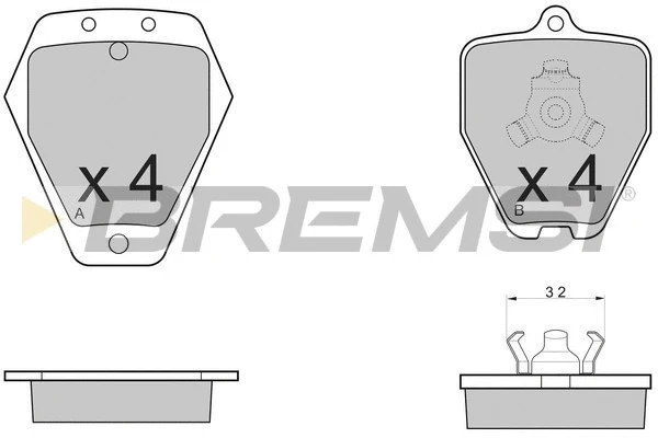 Brake Pad Set, disc brake (BP3120)