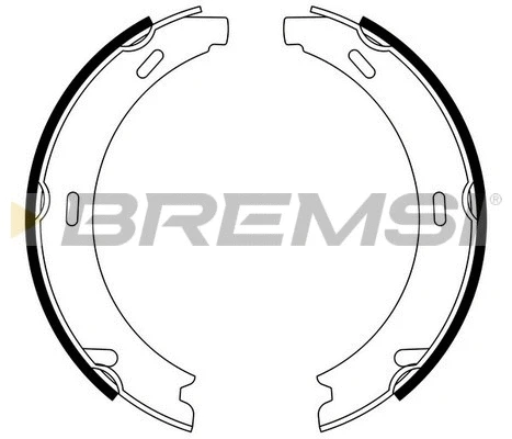 Brake Shoe Set, parking brake (GF0303)